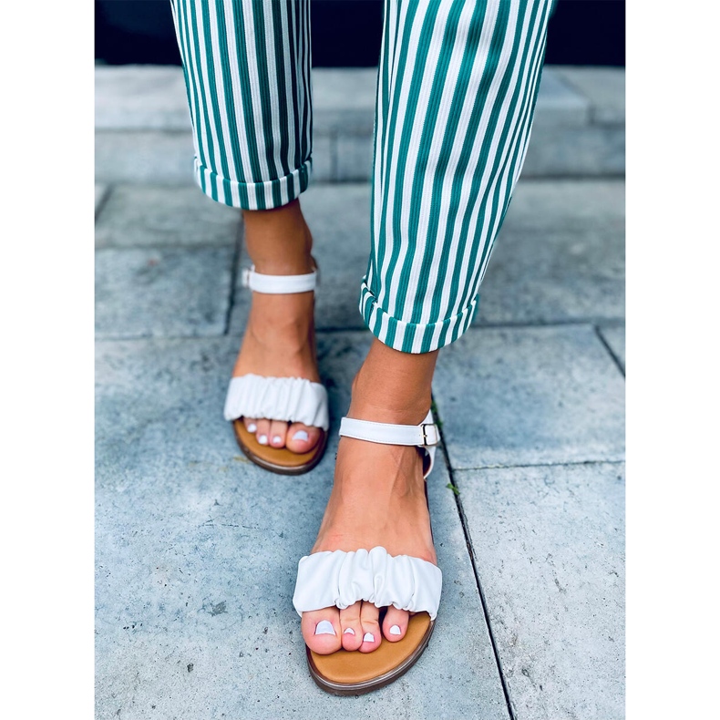 Sandale dama Daisy White alb 1