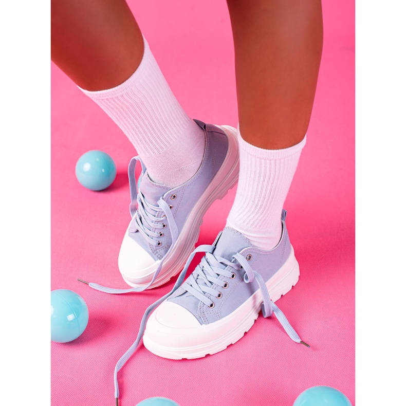 SHELOVET Pantofi Albastri Pe Platformă albastru 1