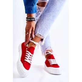 Pantofi de damă pe platforma Red Comes roșu 2