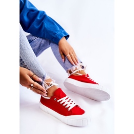 Pantofi de damă pe platforma Red Comes roșu 3