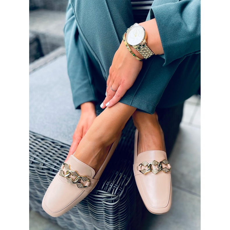 Mocasini de dama Mallow Khaki bej 2