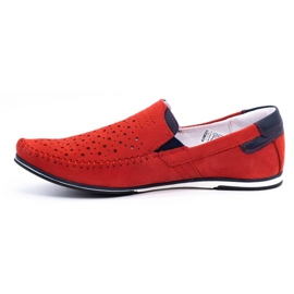 KOMODO Încălțăminte pentru bărbați mocasini 876 roșu de vară roşu 1