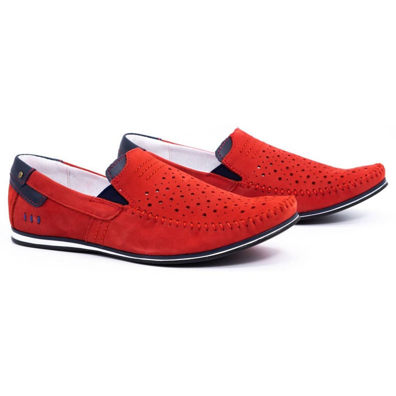 KOMODO Încălțăminte pentru bărbați mocasini 876 roșu de vară roşu 2