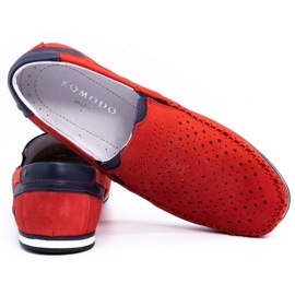 KOMODO Încălțăminte pentru bărbați mocasini 876 roșu de vară roşu 3