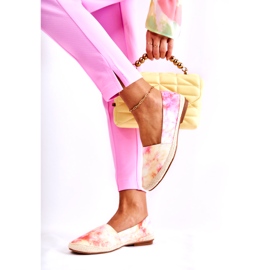 Espadrile de damă Slip-On roz-galben multicolor 1