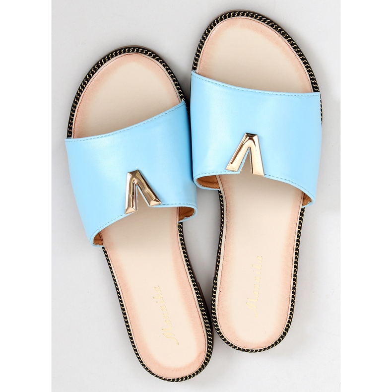 Papuci faciali dama Willow Blue albastru 2