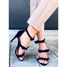 Celestia Sandale negre cu toc inalt negru 1