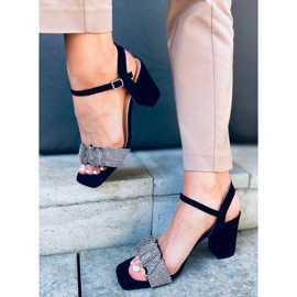 Sandale pe tocuri înalte Dash Black negru 3