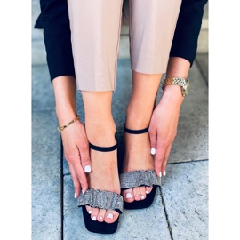 Sandale pe tocuri înalte Dash Black negru 4