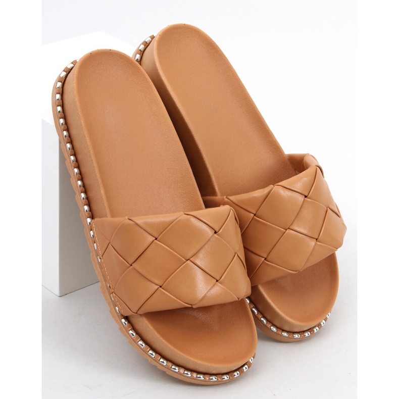 Papuci de damă Sunny Khaki bej 2