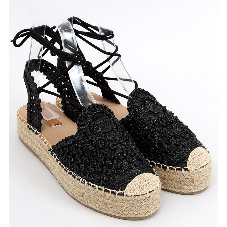 Espadrile dama Kalista Black negru 1