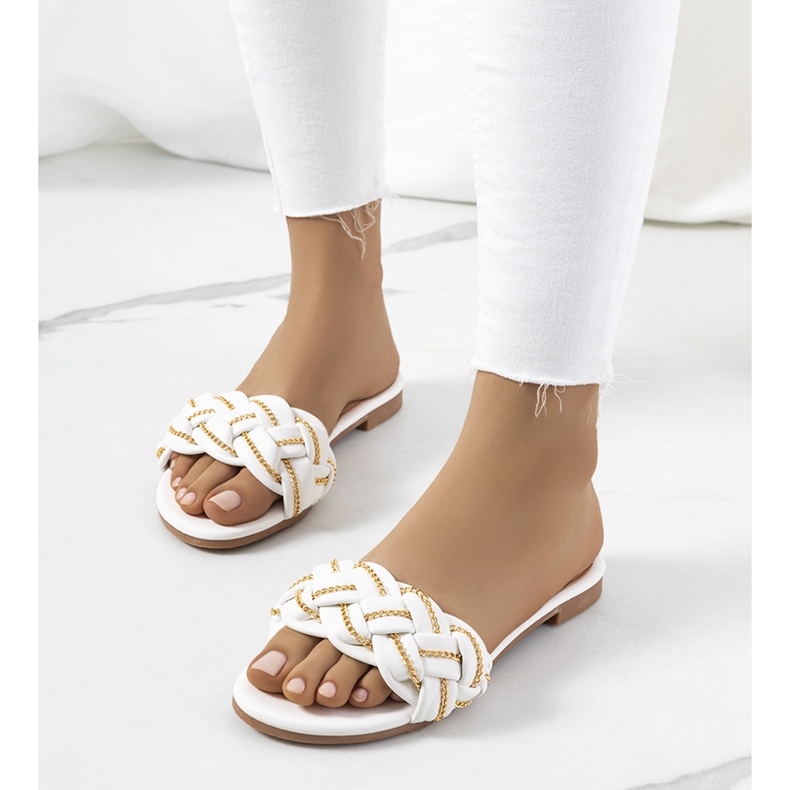 BM Papuci Correra albi eleganti 1