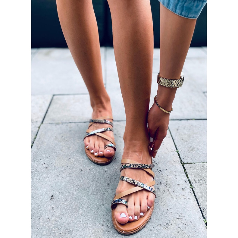 Papuci de dama Nigella Beige bej 1