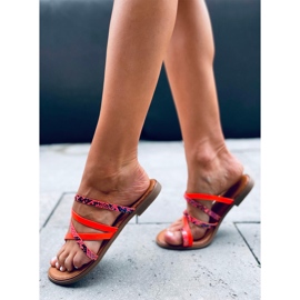 Papuci de dama Nigella Orange portocale 2