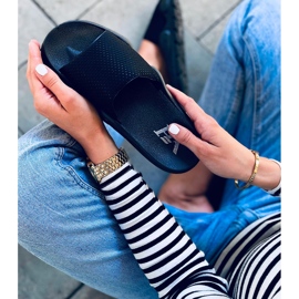 Papuci dama Wind Black negru 1