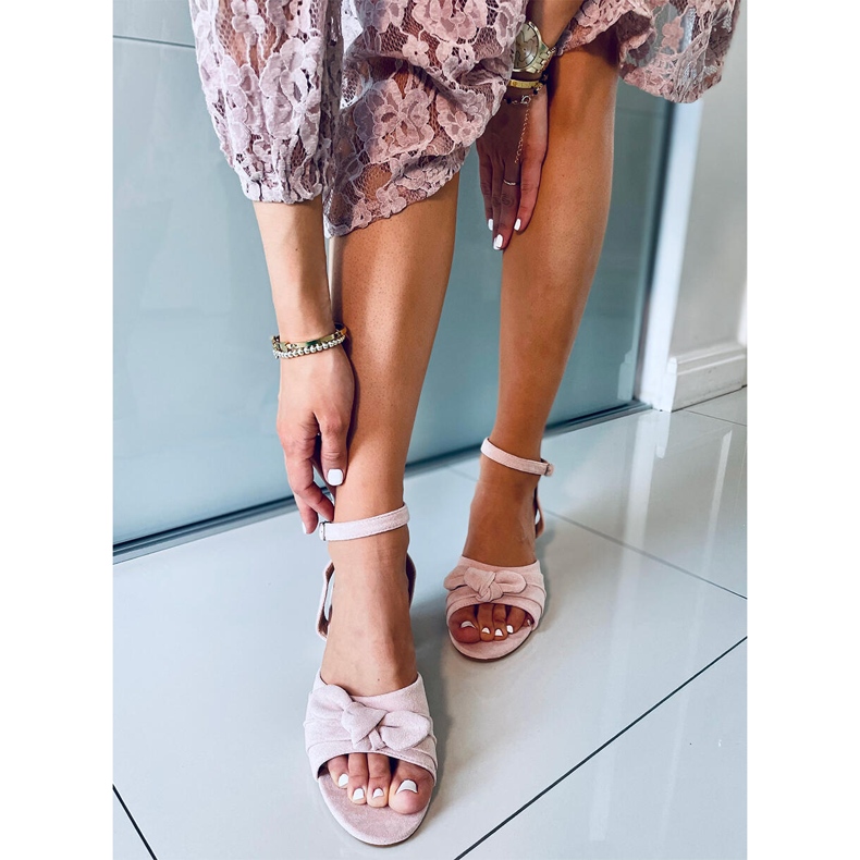 Sandale Giselle Pink cu toc înalt roz 1 Sandale Giselle Pink cu toc înalt roz 1