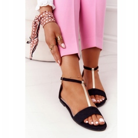 S.Barski Sandale elegante din piele de căprioară S. Bararski 541-7 Negru 3