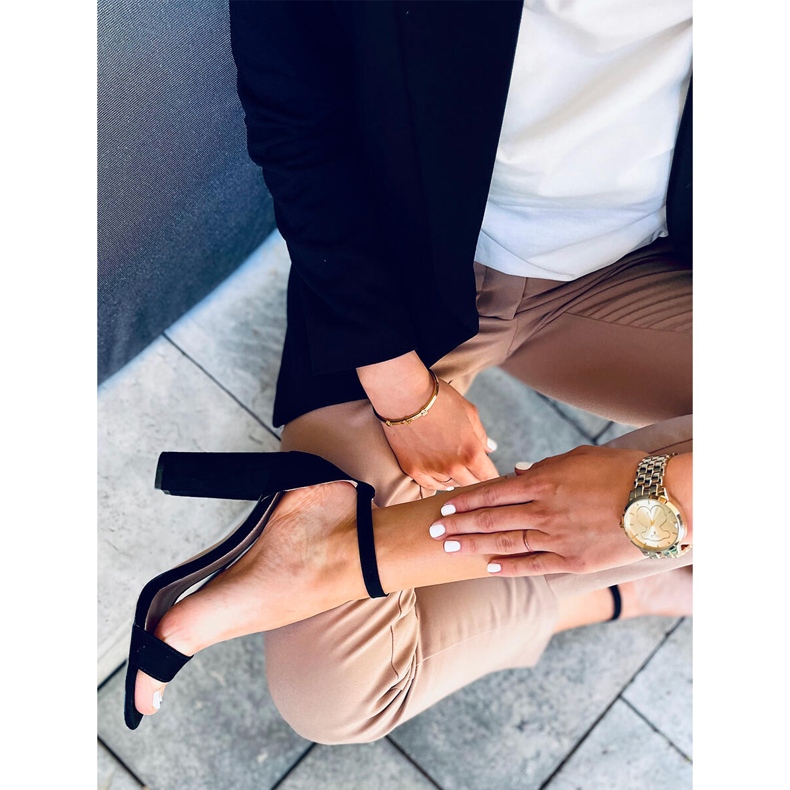 Sandale cu toc înalt din Ariel Black Suede negru 1 Sandale cu toc înalt din Ariel Black Suede negru 1