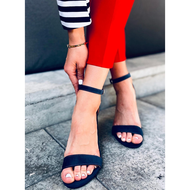 Sandale cu toc înalt de la Ariel Navy albastru 1