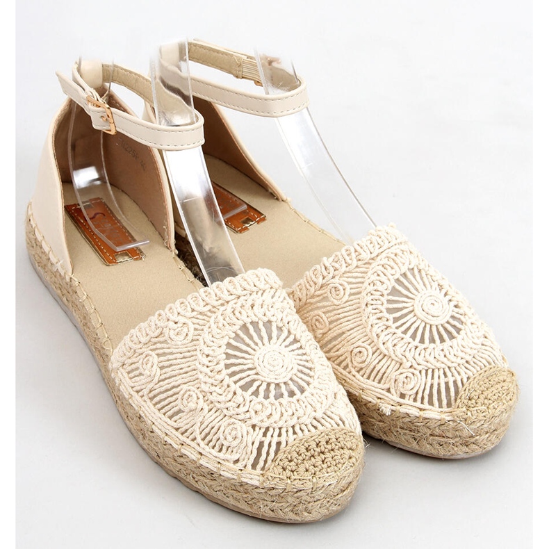Espadrile ajurate Jasmine Beige bej 1