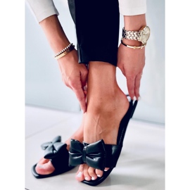 Mili Papuci negri cu fundita negru 1 Mili Papuci negri cu fundita negru 1