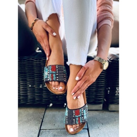 Taida Papuci din plută neagră negru 2