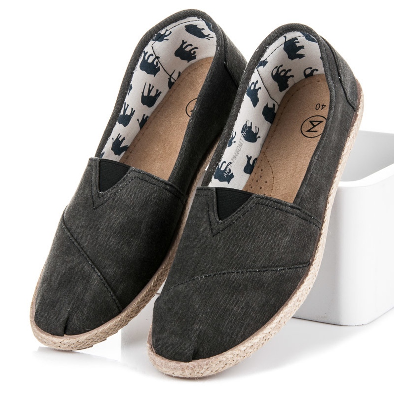 Mckeylor Espadrile cu slip-on negru 1
