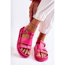 WS1 Sandale Pe Platformă Fuchsia Tessy roz 1