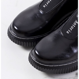 Brogues negre pe platforma Siddons negru 1