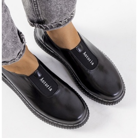 Brogues negre pe platforma Siddons negru 3