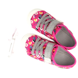 Pantofi copii Befado 251Y181 roz argint multicolor 2