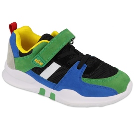Pantofi copii Befado 516Y133 negru albastru verde 4