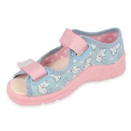 Pantofi copii Befado 869X167 albastru roz gri 1