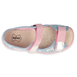 Pantofi copii Befado 869X167 albastru roz gri 3