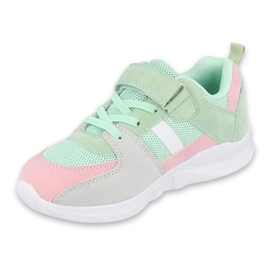 Pantofi pentru tineret Befado 516Q072 roz multicolor verde 1