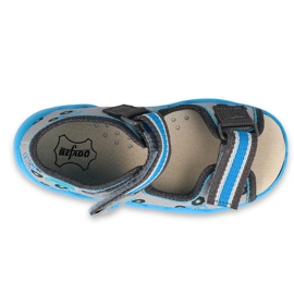 Pantofi pentru copii Befado galbeni 350P027 albastru gri 1