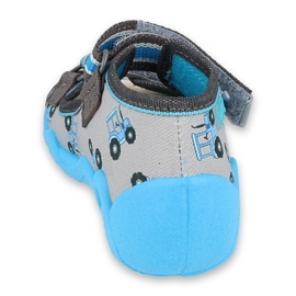 Pantofi pentru copii Befado galbeni 350P027 albastru gri 3