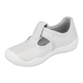 Pantofi pentru copii Befado argintiu alb 115X001 gri 1