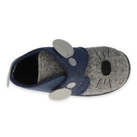 Pantofi copii Befado 526P080 albastru marin gri 3