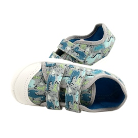 Pantofi copii Befado 907P156 Dino albastru gri verde 4
