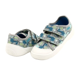 Pantofi copii Befado 907P156 Dino albastru gri verde 3
