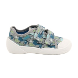 Papuci pentru copii Befado pentru Velcro 907p156 Blue albastru 2