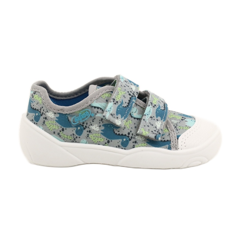 Papuci pentru copii Befado pentru Velcro 907p156 Blue albastru 2