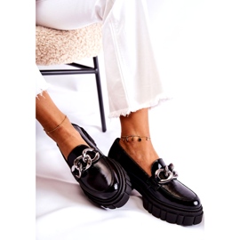 Mocasini dama Mocasini din piele negru Laura Messi 2339 1