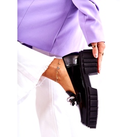 Mocasini dama Mocasini din piele negru Laura Messi 2339 4