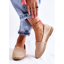 PG1 Espadrile din piele intoarsa pentru dama Bej Corry 2