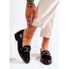 Mocasini Clasici Cu Lant Laura Messi 2531 Negru 1