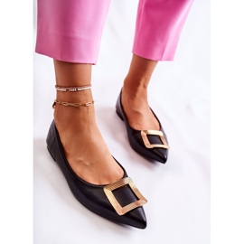 WS1 Balerini Cu Ornament În Negru Și Auriu Simone Spitz 6