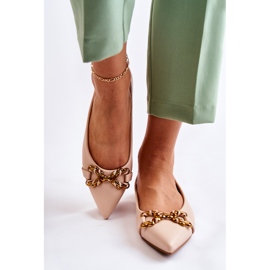 WS1 Balerini De Damă În Spitz Cu Ornament Bej Carlos 2