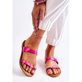WS1 Flip-flops de damă lăcuți fucsia Jimena roz 2